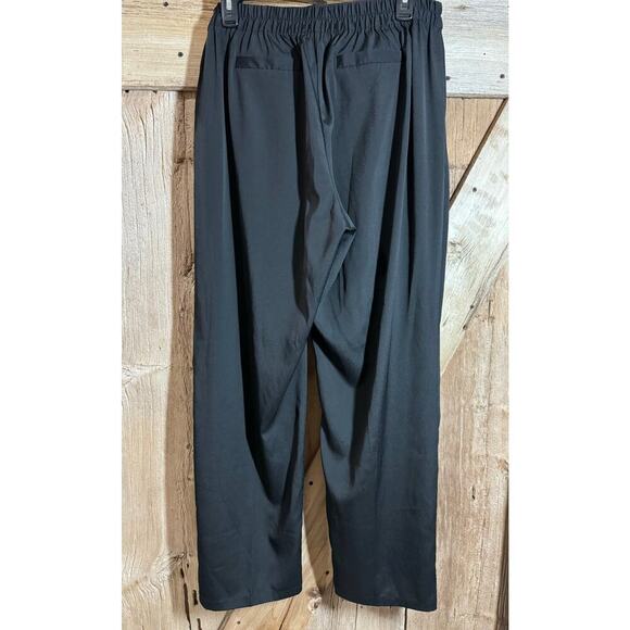 Christian Siriano Womens Runway Style Pants XL Black Lightweight Pull On Elastic - Picture 3 of 11